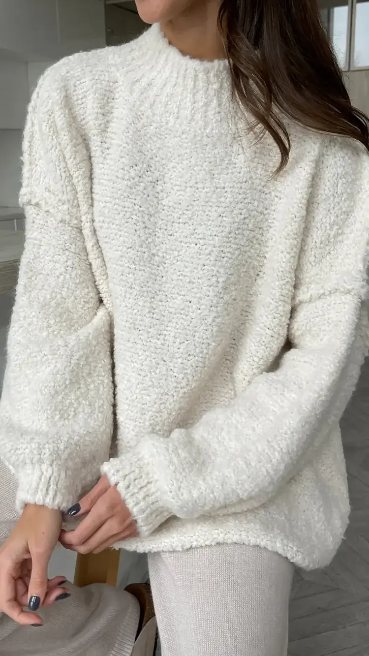 Charli London Jessica Sweater Off White 4352-B6007