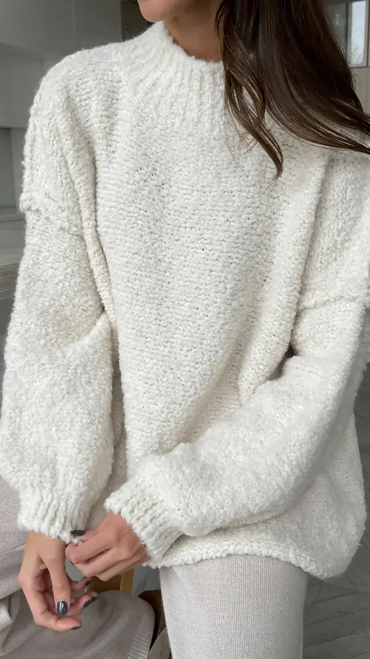 Charli London Jessica Sweater Off White 4352-B6007