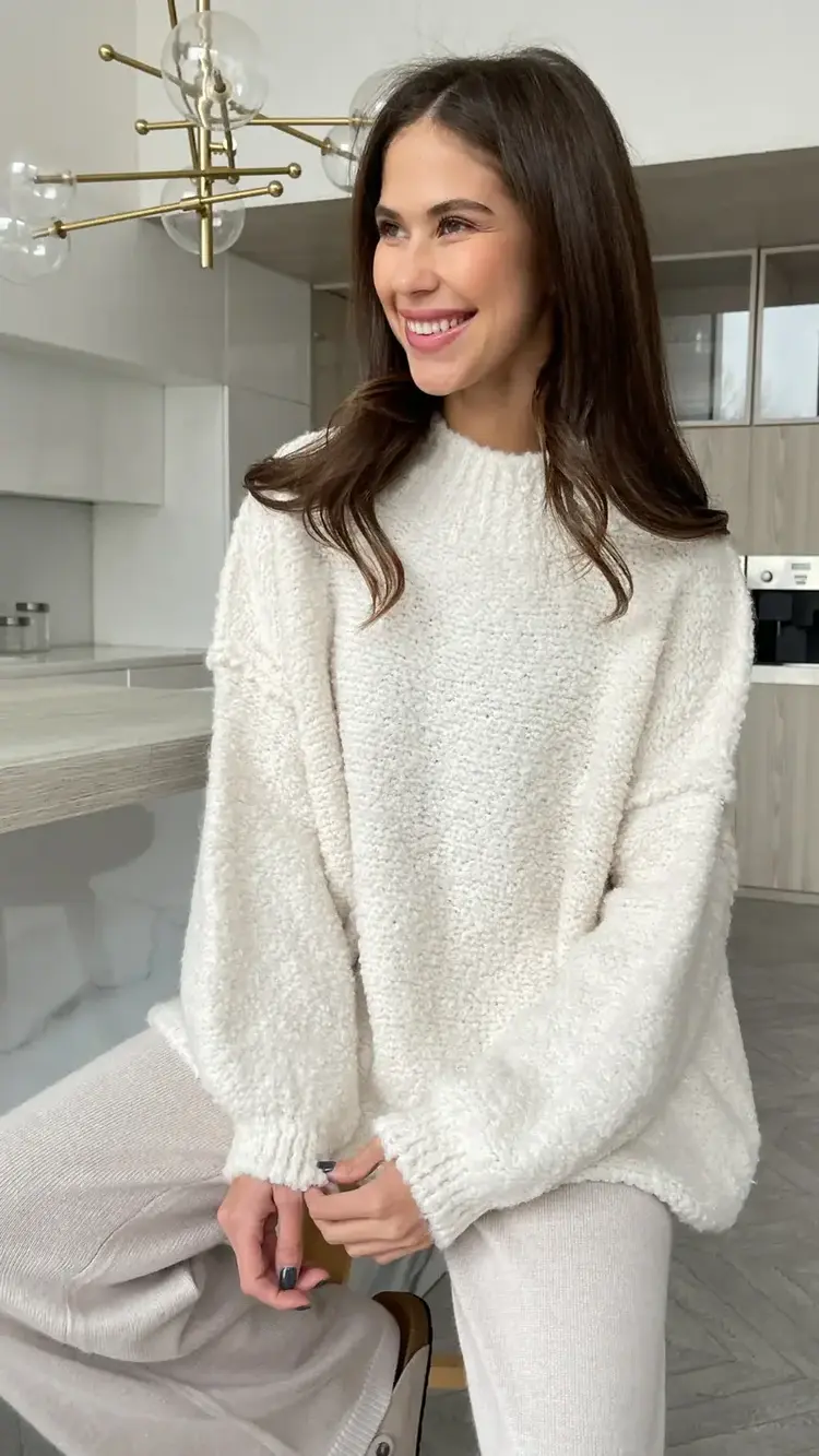 Charli London Jessica Sweater Off White 4352-B6007