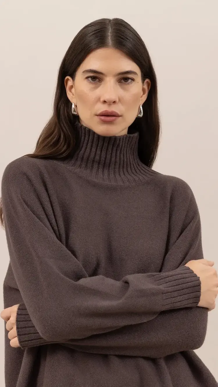 Charli London Adina Sweater Espresso 4350-IT2775