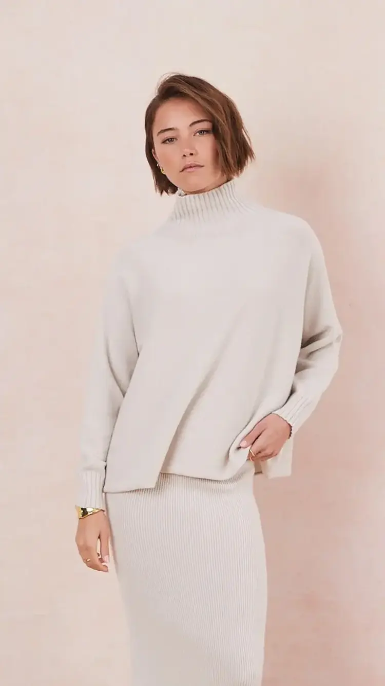Charli London Adina Sweater Ivory 4350-IT2775