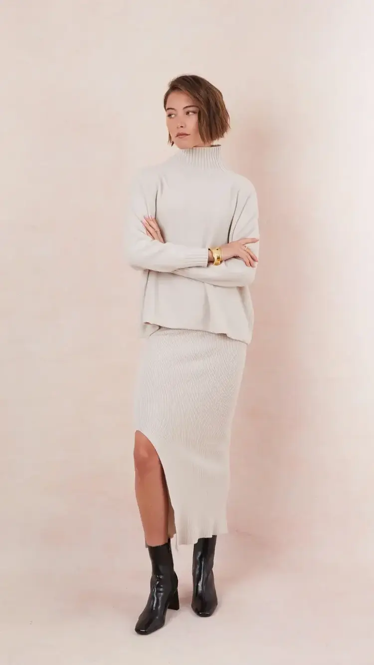 Charli London Adina Sweater Ivory 4350-IT2775