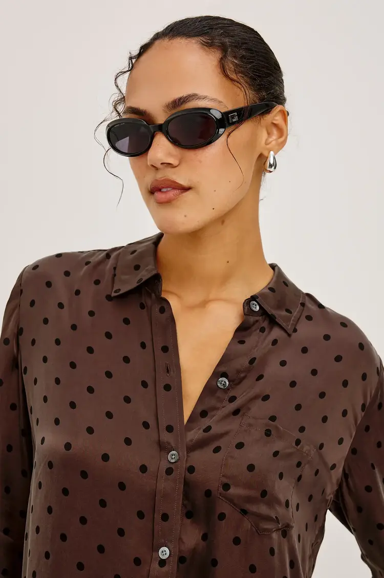 Rails Alyssa Shirt Chocolate Polka