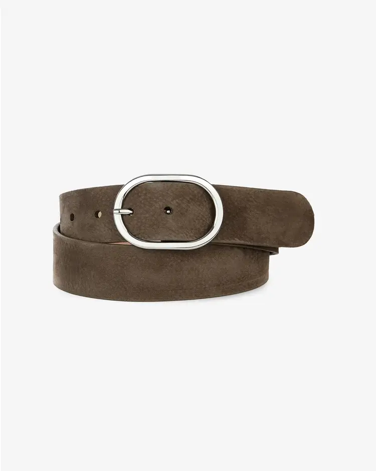 Brave Leather Medora Belt Smoke Canada - Silver