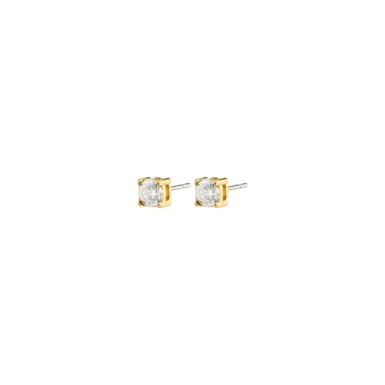 Pilgrim Jewellery RAVI Crystal Earstuds 4mm Gold Plated
