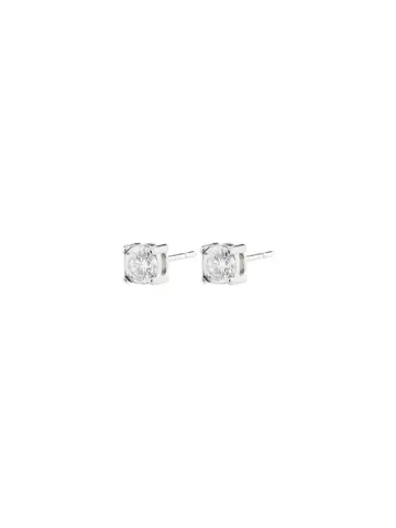 Pilgrim Jewellery RAVI Crystal Earstuds 4mm Silver Plated