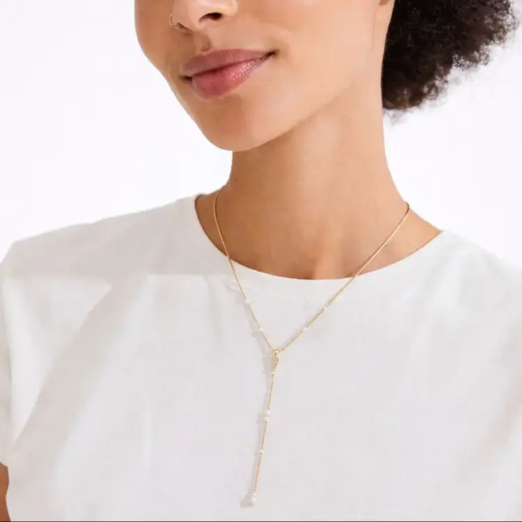 Pilgrim Jewellery ERON Pearl Y-Necklace Gold Plated