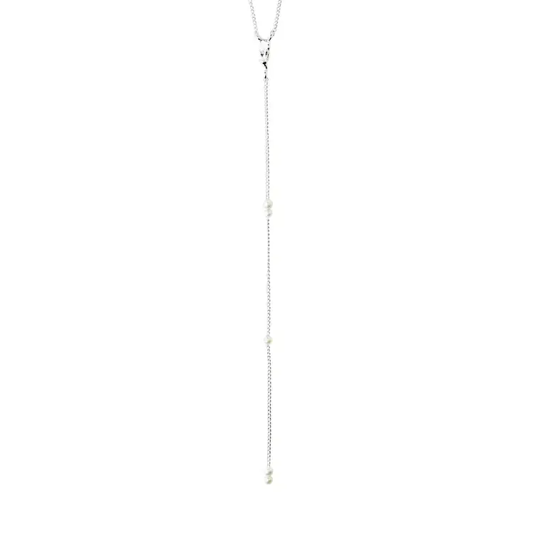 Pilgrim Jewellery ERON Pearl Y-Necklace Silver Plated