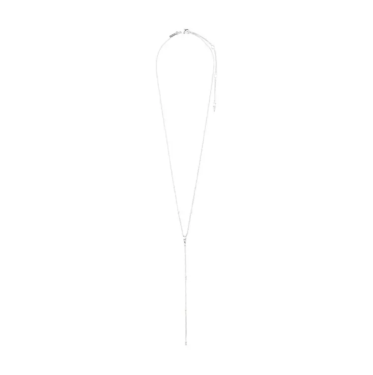 Pilgrim Jewellery ERON Pearl Y-Necklace Silver Plated