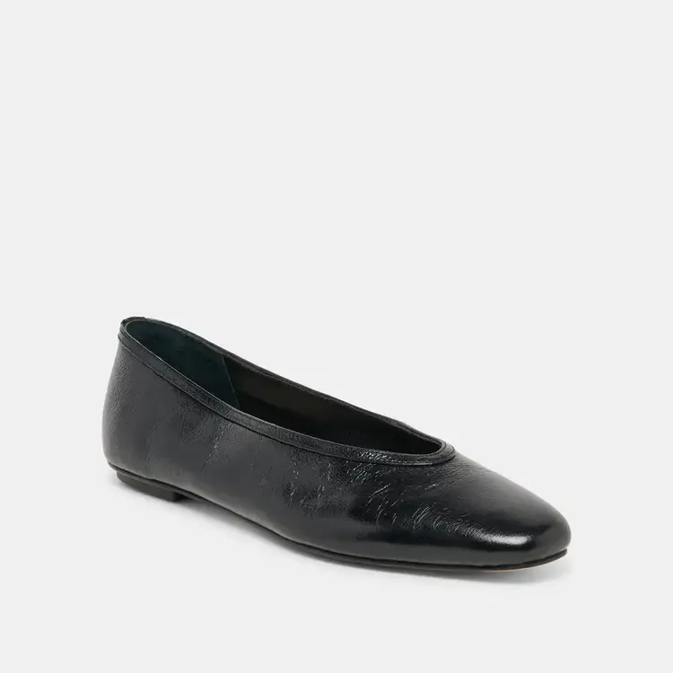 Dolce Vita Caret Flat Midnight Leather