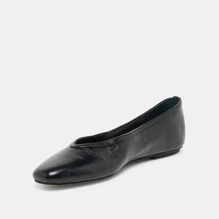 Dolce Vita Caret Flat Midnight Leather