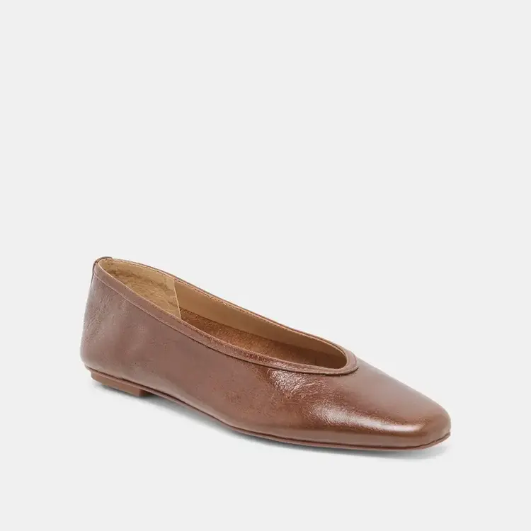 Dolce Vita Caret Flat Russet Leather