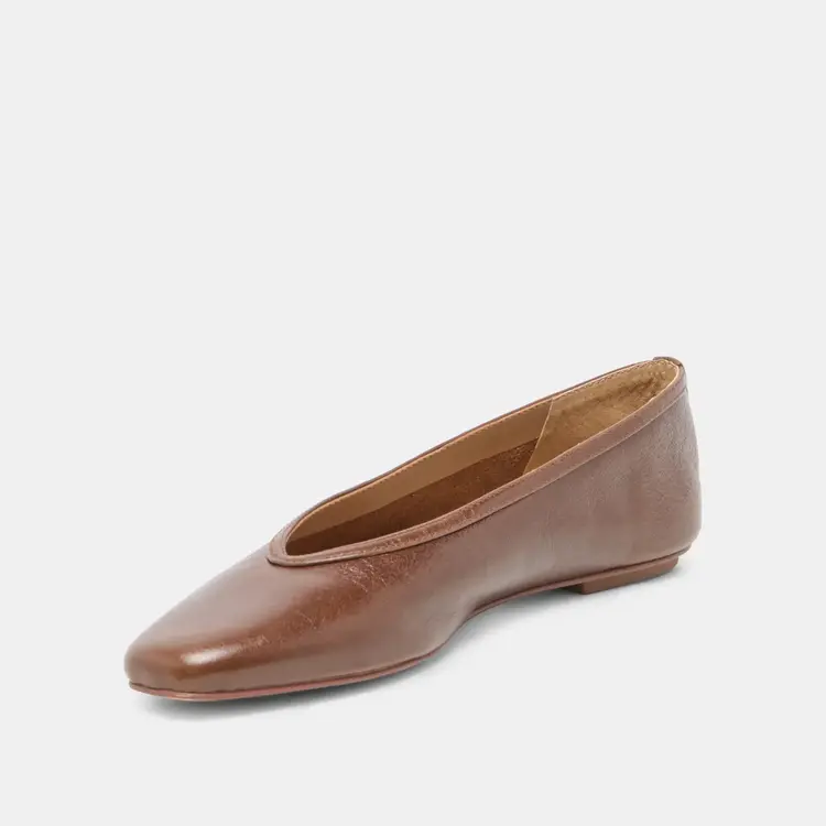 Dolce Vita Caret Flat Russet Leather