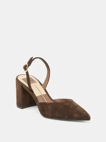 Dolce Vita Carelh Heel Dark Brown Suede