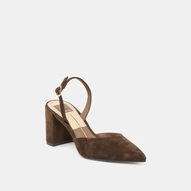 Dolce Vita Carelh Heel Dark Brown Suede