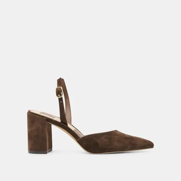 Dolce Vita Carelh Heel Dark Brown Suede