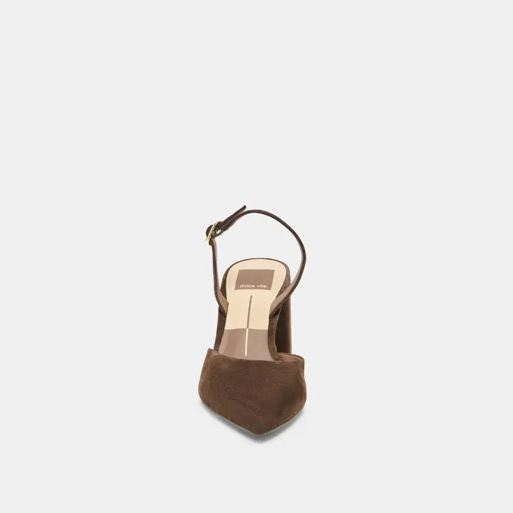 Dolce Vita Carelh Heel Dark Brown Suede