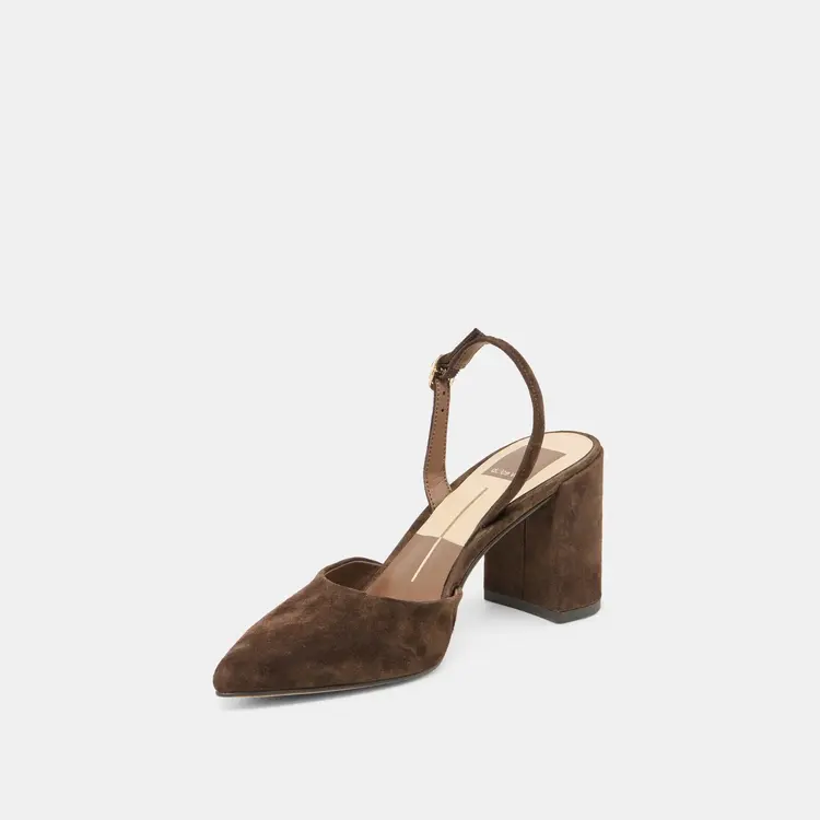 Dolce Vita Carelh Heel Dark Brown Suede