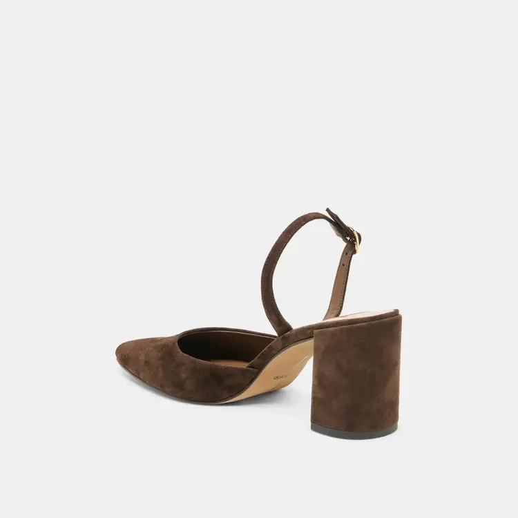 Dolce Vita Carelh Heel Dark Brown Suede
