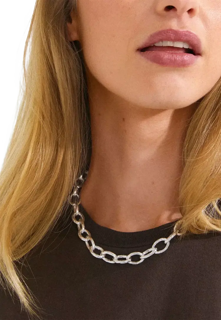 Pilgrim Jewellery NOW Necklace Silver Plated