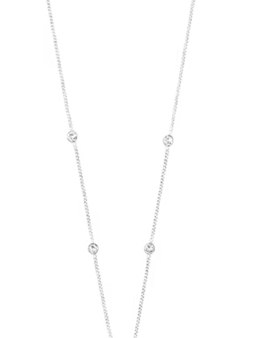Pilgrim Jewellery ROOT Y-Necklace Silver Plated