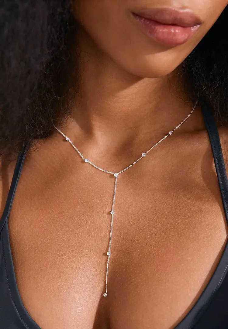 Pilgrim Jewellery ROOT Y-Necklace Silver Plated