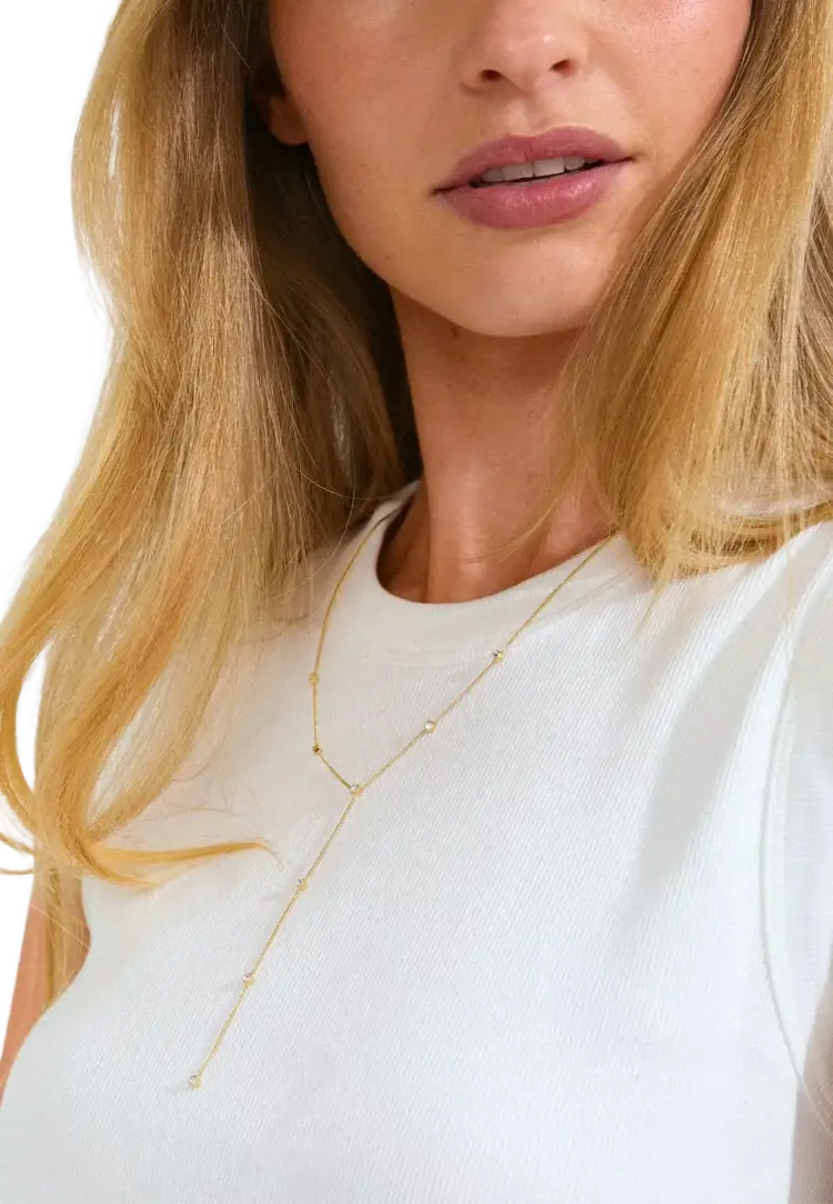 Pilgrim Jewellery ROOT Y-Necklace Gold Plated