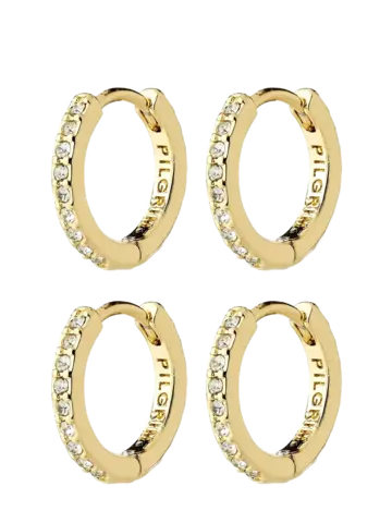 Pilgrim Jewellery ROOT Earrings 2-in-1 Set Gold Plated