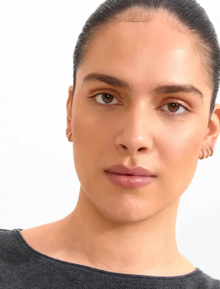 Pilgrim Jewellery ROOT Earrings 2-in-1 Set Gold Plated