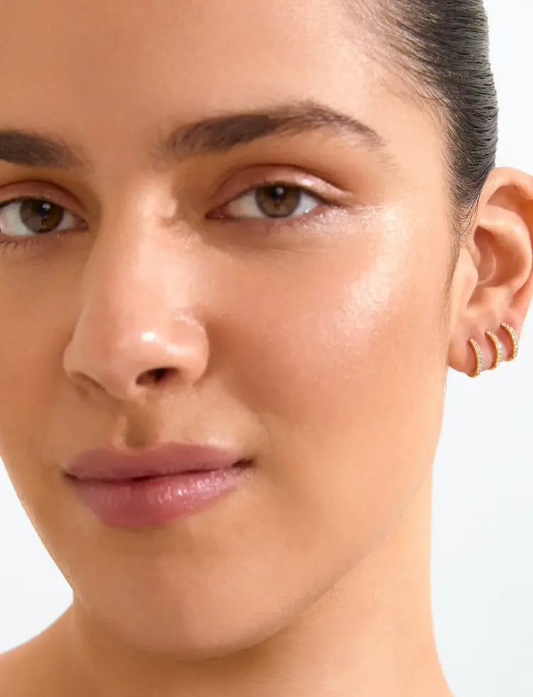 Pilgrim Jewellery ROOT Earrings 2-in-1 Set Gold Plated