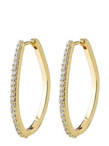 Pilgrim Jewellery ROOT Hoop Earrings Gold Plated