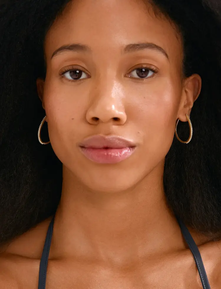 Pilgrim Jewellery ROOT Hoop Earrings Gold Plated