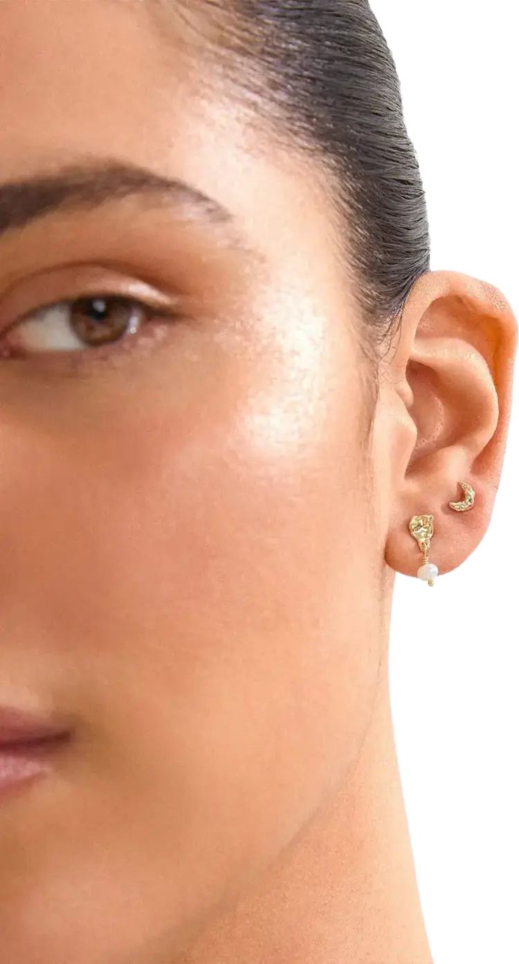 Pilgrim Jewellery ORYTH Earrings 2-in-1 Set Gold Plated
