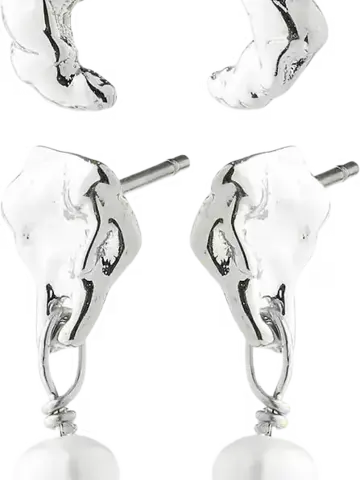 Pilgrim Jewellery ORYTH Earrings 2-in-1 Set Silver Plated