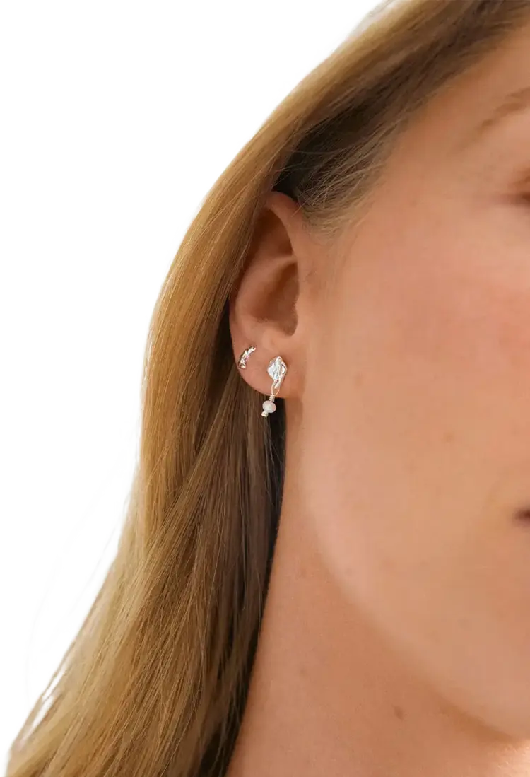 Pilgrim Jewellery ORYTH Earrings 2-in-1 Set Silver Plated
