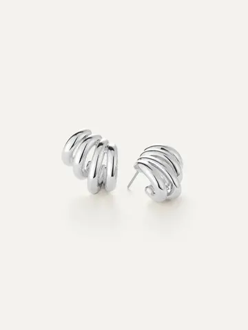 Jenny Bird Monroe Earrings Silver