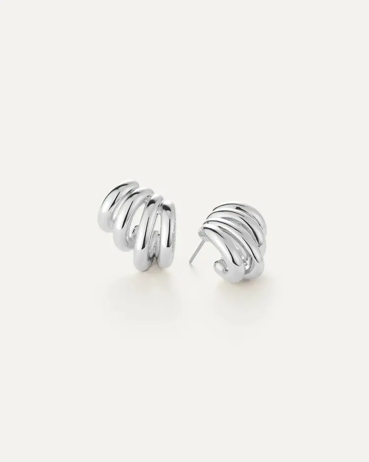 Jenny Bird Monroe Earrings Silver