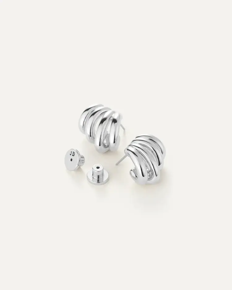 Jenny Bird Monroe Earrings Silver