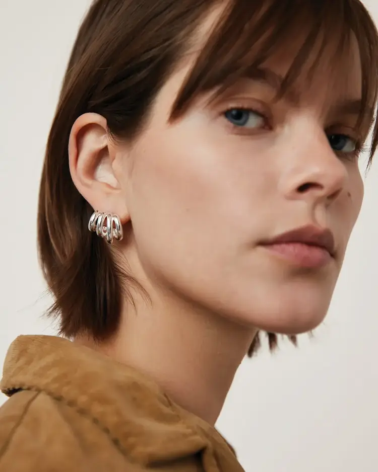 Jenny Bird Monroe Earrings Silver