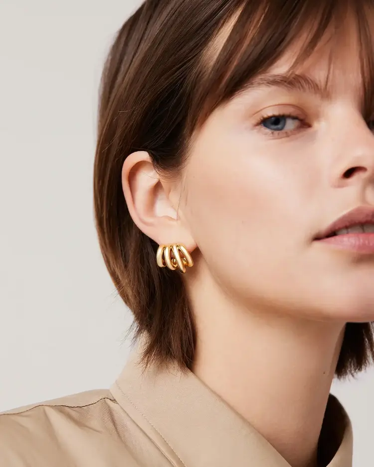 Jenny Bird Monroe Earrings Gold