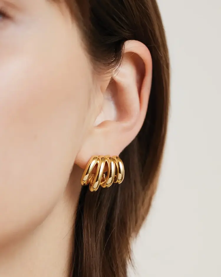 Jenny Bird Monroe Earrings Gold
