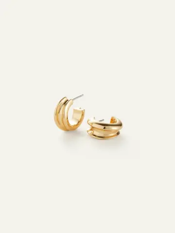 Jenny Bird Mini Lennon Hoops Gold