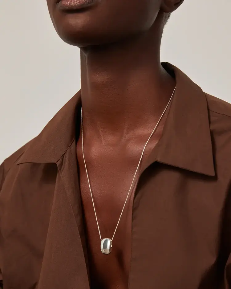 Jenny Bird Leon Pendant Necklace Silver