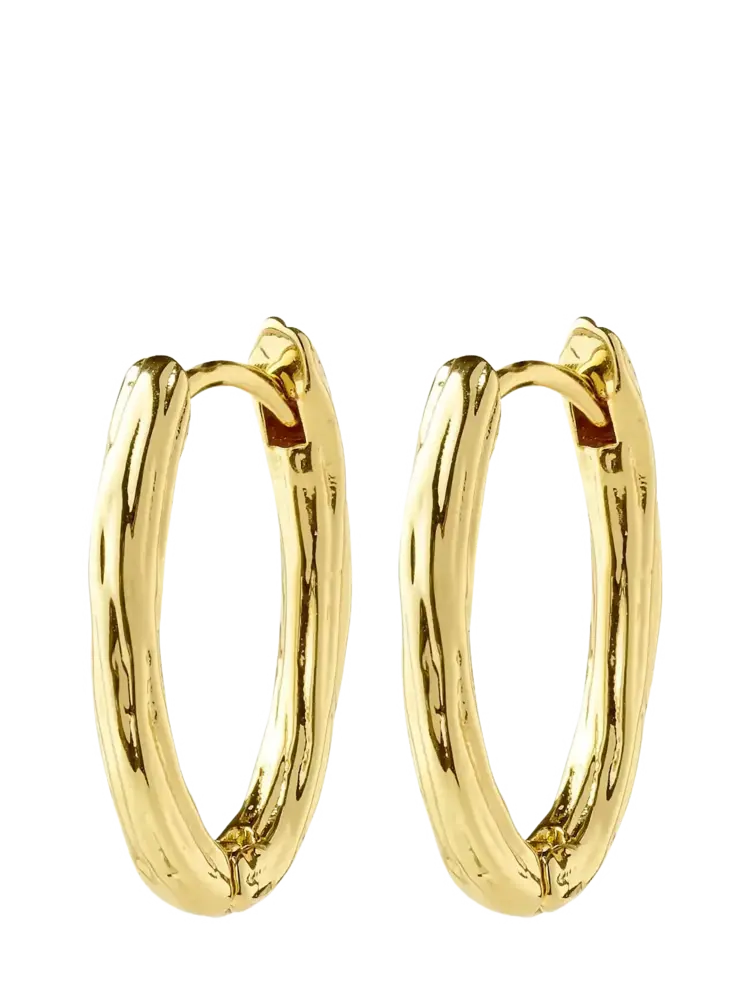 Pilgrim Jewellery NOW Hoop Earrings Gold Plated