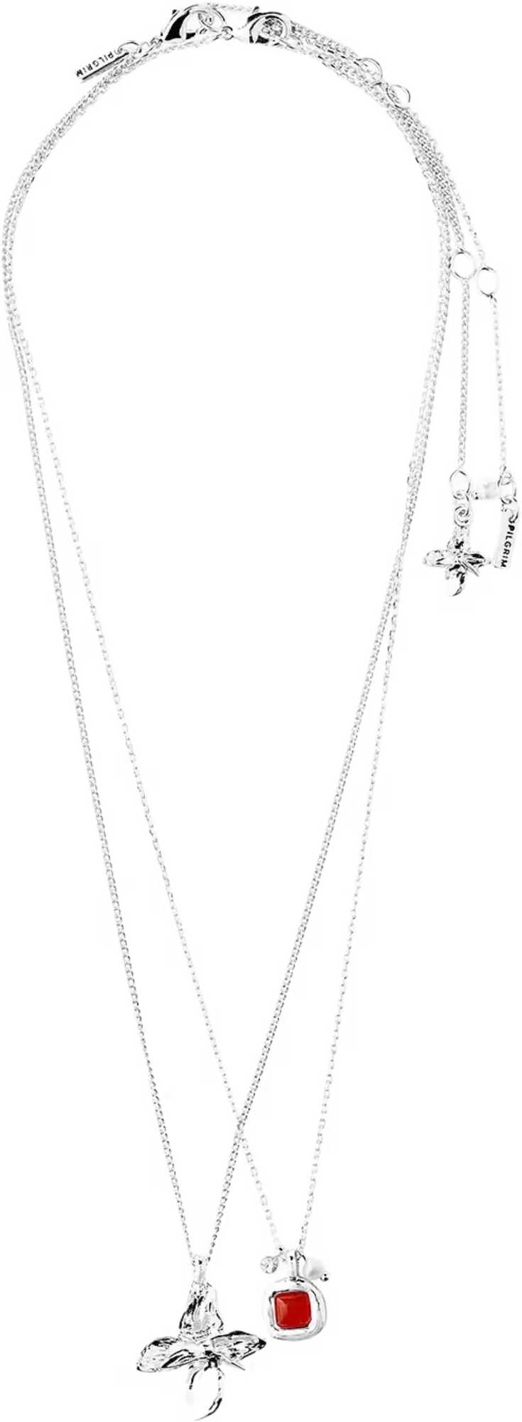 Pilgrim Jewellery TRACE Necklaces 2-in-1 Set Silver Plated