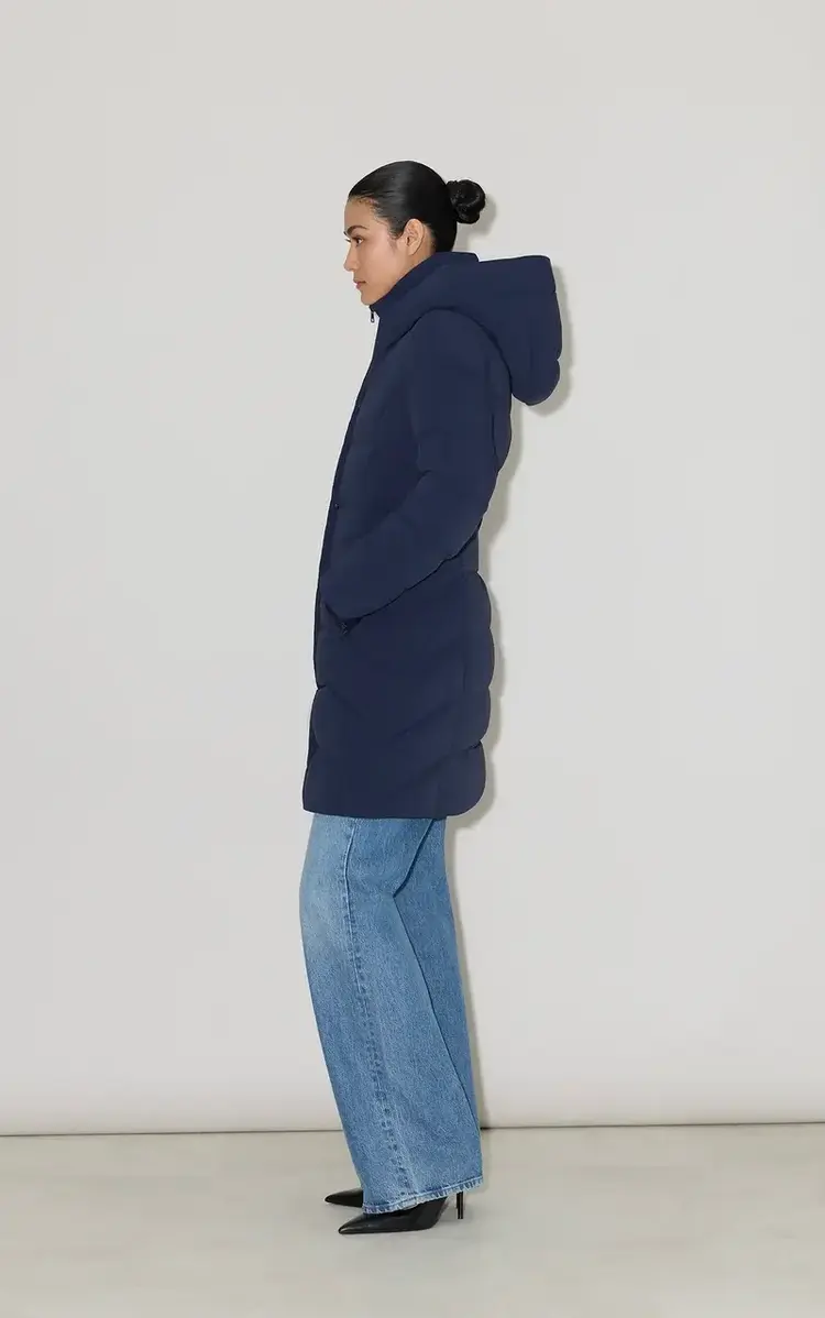 Soia & Kyo SONNY-U Signature Coat in Down Night Blue