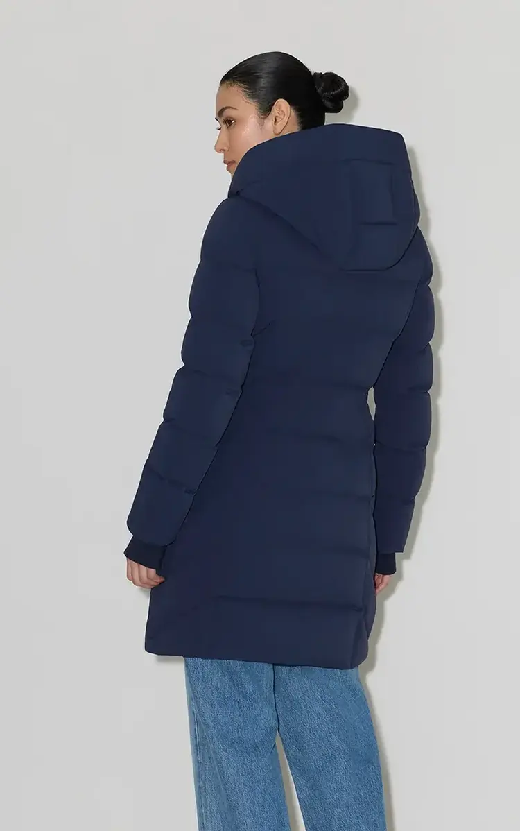 Soia & Kyo SONNY-U Signature Coat in Down Night Blue