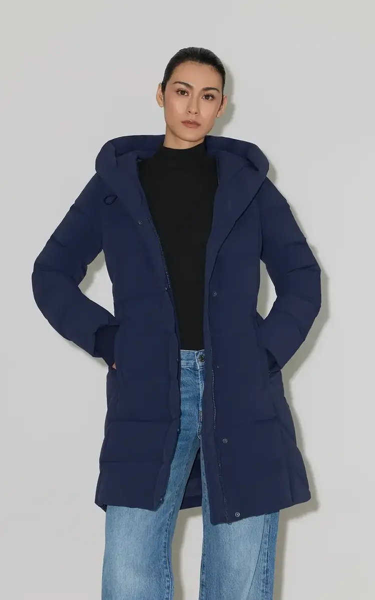Soia & Kyo SONNY-U Signature Coat in Down Night Blue