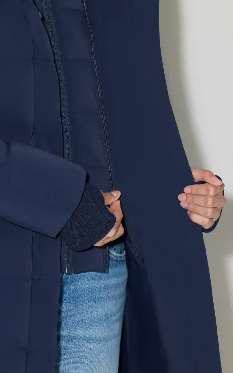 Soia & Kyo SONNY-U Signature Coat in Down Night Blue