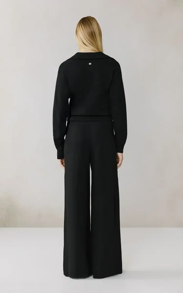 Soia & Kyo JANET Polo Sweater Black